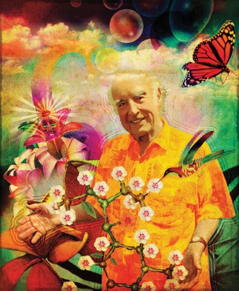 Albert Hofmann Bicycle Day 2020 (Photo- Jakob Krattiger; illustration from “Das Basler Buch”)